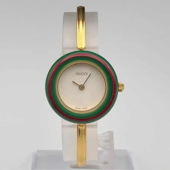 Gorgeous GUCCI Watch!! Luxury Absolutely Amazing 14k Gold Plated - Picture 3 of 6